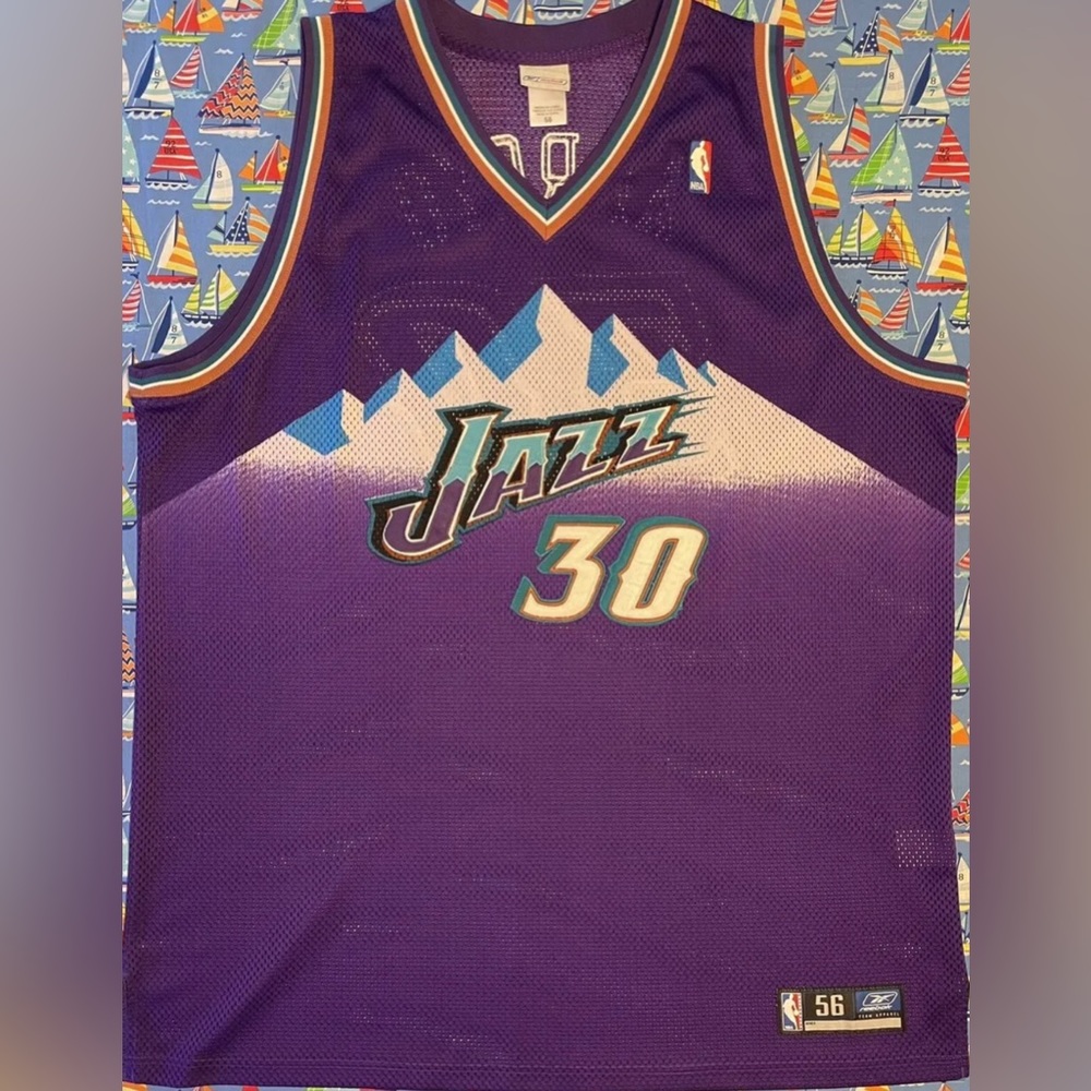 Authentic Vintage Reebok NBA Utah Jazz Carlos Arroyo Basketball Jersey